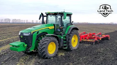 Бесступенчатый трактор - 7R 250 - John Deere - 6 цилиндров / с кабиной /  сцепка на три точки