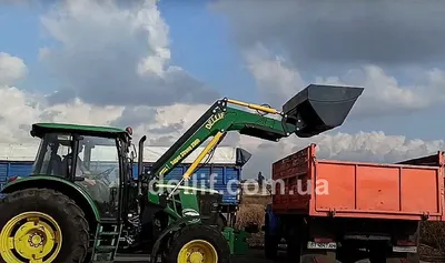 Бесступенчатый трактор - 6R 145 - John Deere - 6 цилиндров / сцепка на три  точки / с кабиной