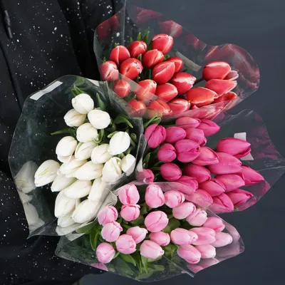 Цветы в деревянном кашпо№11 Розы, тюльпаны - Доставка свежих цветов в  Абакане