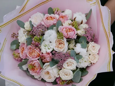 Бруния, сортовые розы, диантус, пионовидные тюльпаны, лизиантус - Красивые  цветы в Тамбове