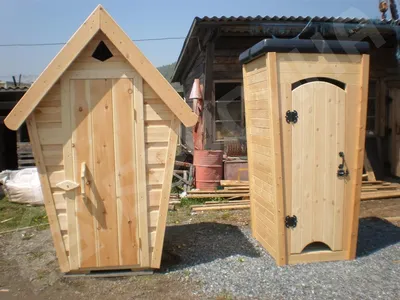 Туалет для дачи деревянный АQ-7 купить в Москве недорого