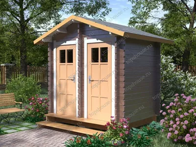 Туалет для дачи деревянный АТ-44 купить в Москве недорого
