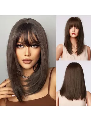 Короткий парик удлиненное каре с челкой Kenig Hair 143333352 купить за 1  617 ₽ в интернет-магазине Wildberries