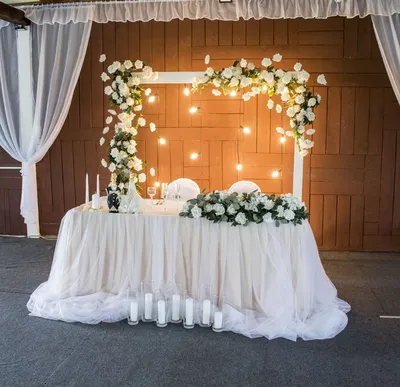 Оформление зала на свадьбу в Полоцке: свадебные украшения - 3 оформителя