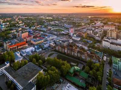 Ульяновск с высоты. Железнодорожный и Ленинский район. Май 2018