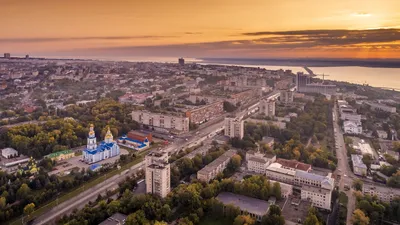 Ульяновск с высоты. Заволжский район (Новый город). Август 2017.