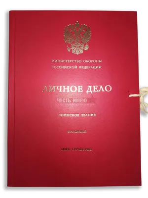 Папка красная «Личное дело». С гербом Российской Федерации. Золотое  тиснение « Армейский магазин \"Честь имею\" — всё для тех, кто носит форму |  Армейский магазин в Севастополе, Симферополе, Джанкое, Феодосии, Керчи |  АРМЧИ