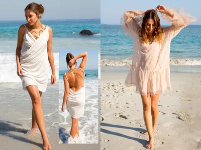Прекрасная девушка в платье на пляже, модная женщина, море, солнечный  остров Стоковое Изображение - изображение насчитывающей здорово, каек:  159496793