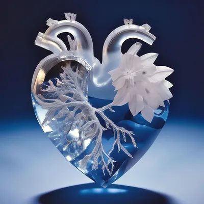 Кристалл 💎 в виде сердца» — создано в Шедевруме