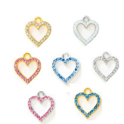 Золотой кулон в форме сердца с камнем 0,5 карата Val – купить по отличной  цене в интернет-магазине Bright Spark