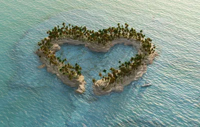 Остров в виде сердца (55 фото) - 55 фото