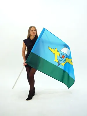 Флаг ВДВ РФ 30х40см купить по цене 332 руб. в Москве
