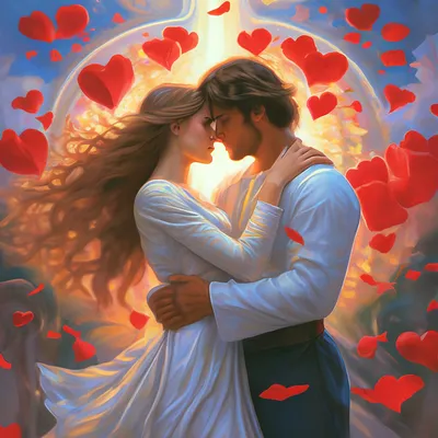 Вечная любовь» картина Сипрошвили Гиви маслом на холсте — купить на  ArtNow.ru