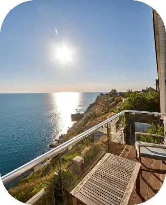 Вид на море с балкона - 67 фото