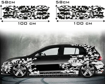 Виниловые Наклейки на Авто \" Городской Пиксель \" 55х200 См — Купить на  BIGL.UA ᐉ Удобная Доставка (1459144089)