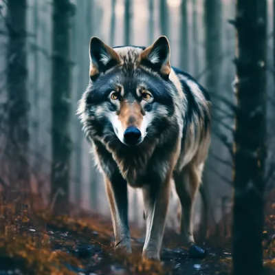 Крупным Планом Дикого Волка В Лесу В Германии — стоковые фотографии и  другие картинки Волк - Волк, Германия, Голова - iStock