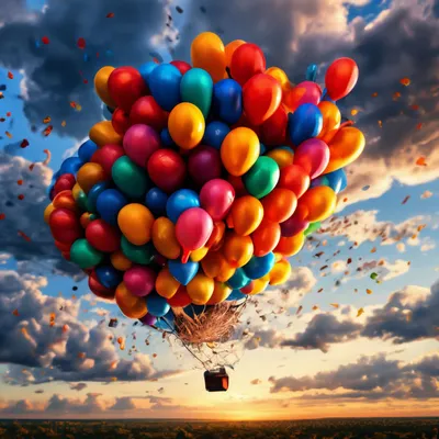 Скачать 800x1200 воздушные шарики, небо, облака, полет, высота обои,  картинки iphone 4s/4 for parallax