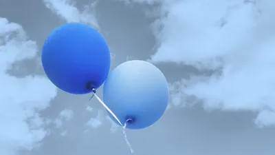 Миллион воздушных шариков в небе» — создано в Шедевруме