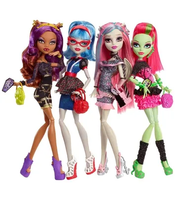 Купить Набор кукол Monster High Клодин Вульф, Гулия Йелпс, Рошель Гойл и  Венера Макфлайтрап, Mattel по Промокоду SIDEX250 в г. Ивантеевка + обзор и  отзывы - Куклы и пупсы в Ивантеевка (Артикул: MTTTTTM)