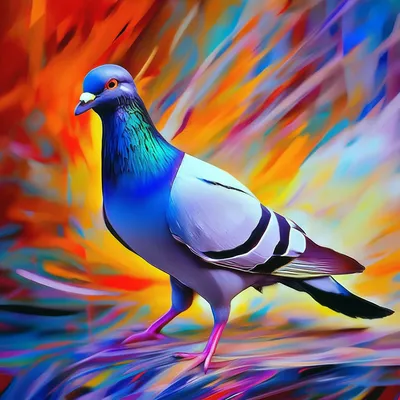 Ходит голубь взад, вперёд, и …» — создано в Шедевруме