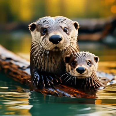 Rescued Sea Otters Katmai and Hardy Rafting - YouTube