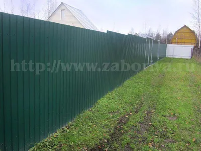Забор горизонтальный из профнастила | Горизонтальные заборы под ключ в  Краснодаре - ЗаборМонтаж