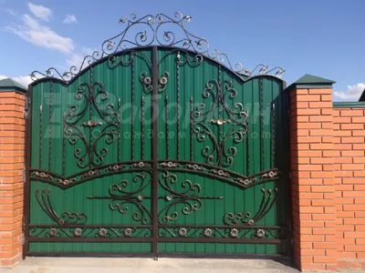 Заборы из профнастила с элементами ковки в Ульяновске цена с установкой