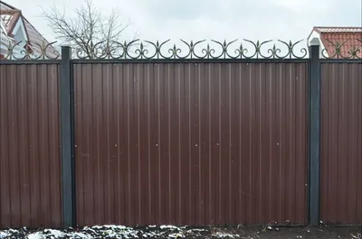 Забор из профнастила с ковкой – купить В Рошале