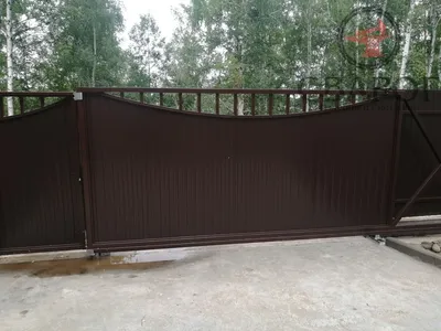 Горизонтальный забор из профнастила на бетонном фундаменте ПН-151 - купить  в Москве, цена, фото, отзывы, характеристики