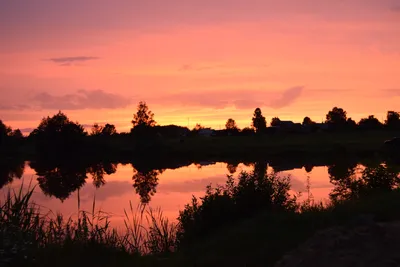 Закат в деревне | Sunset, Celestial, Outdoor