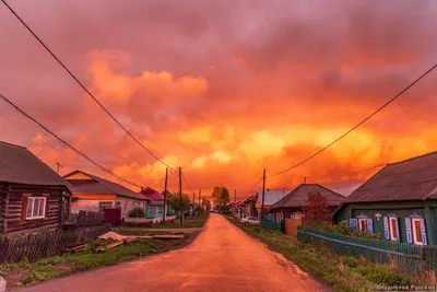 Летний закат в деревне — Фото №131375