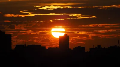 Картинки заката солнца в городе (70 фото) » Картинки и статусы про  окружающий мир вокруг