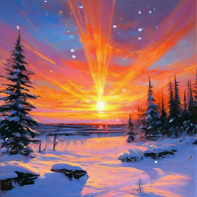 вертикальный вид зимнего ландшафта во время заката Стоковое Фото -  изображение насчитывающей зимний, сезон: 267539596
