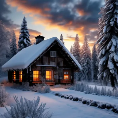 Профессиональное фото, зимний пейзаж, …» — создано в Шедевруме