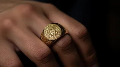 Печатка мужская серебро с золотом *Перстень царя Давида* (ID#1133344088),  цена: 2500 ₴, купить на Prom.ua