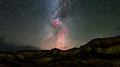 Черное звездное небо обои - 53 фото