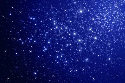 Скачать обои Карта звездного неба на синем фоне на рабочий стол из раздела  картинок Космос