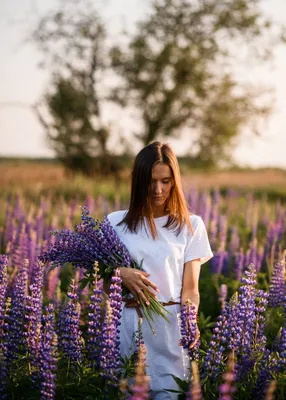 Фотосессия в люпинах :: Надежда Петрова – Социальная сеть ФотоКто