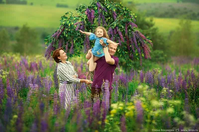 Фотосессия в люпинах | фотосъемка в Чебоксарах