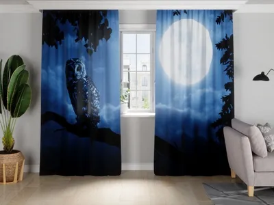 Олимп Текстиль Фотошторы в гостиную спальню 2 шт 150х260 см шторы комнату