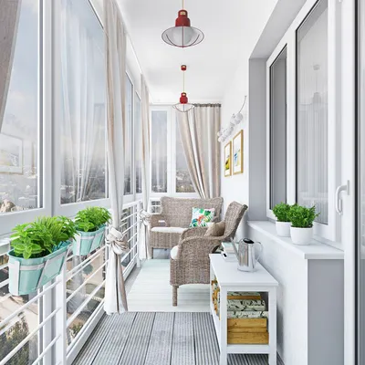 Дизайн интерьера Балкона и Лоджии (50 фото) - стильные идеи