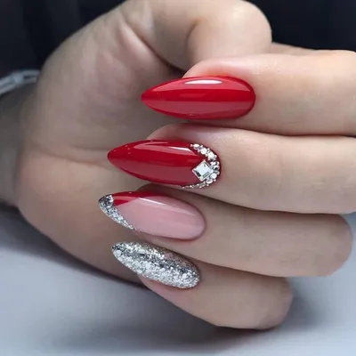 Накладные ногти Kitty Nail классический чёрный френч, форма миндаль, 24 шт  - купити за найкращою ціною в Україні ➤ KittyShop.com.ua