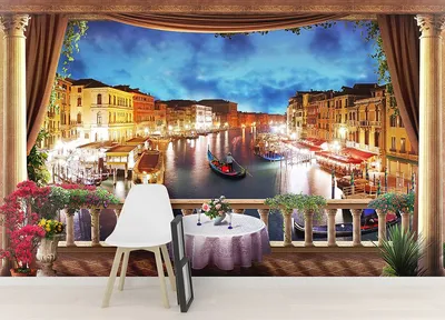 Вечерняя Венеция - фреска на стену. Фреска Вечерняя Венеция артикул: 58266