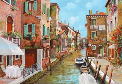 Постер Фреска Венеция 390*505мм Багетная мастерская Антураж