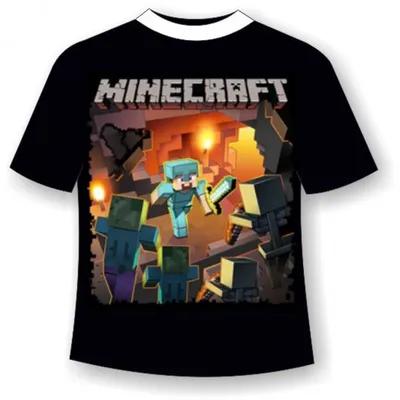 Мужская футболка МАЙНКРАФТ НА КОНЕ MINECRAFT (коллекции Minecraft) за 1599  ₽ купить в интернет-магазине Print Bar (MCR-554694) ✌