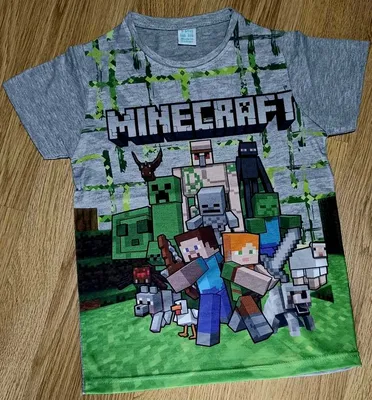 Хлопковая футболка Minecraft Цвет Черный - RESERVED - ZW122-99X