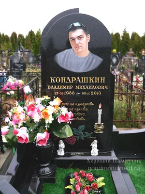 Заказать памятник на могилу из карельского гранита / габбро-диабаза в СПб