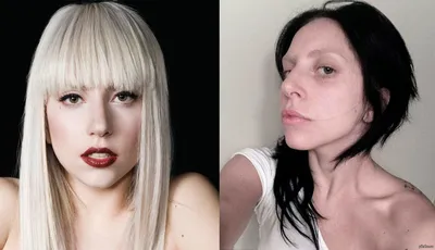 Леди Гага показала фото без макияжа