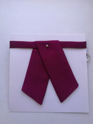 Галстук-галочка бордовый фактурный для девочки - Спецодежда, школьная форма  в Волгограде | Компания Маяк