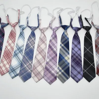 Узкие галстуки для мужчин и женщин, повседневный галстук в клетку, галстуки  для мальчиков и девочек, тонкий мужской галстук, галстук для простых и  ленивых людей, галстук для студентов | AliExpress